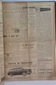 Página do jornal O Nordeste de março de 1955
