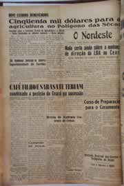 Página do jornal O Nordeste de março de 1955