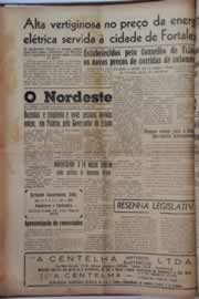 Página do jornal O Nordeste de maio de 1955