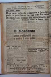 Página do jornal O Nordeste de maio de 1955