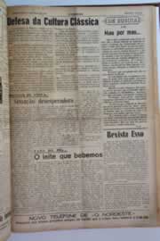 Página do jornal O Nordeste de maio de 1955