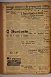 Página do jornal O Nordeste de junho de 1955
