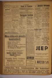 Página do jornal O Nordeste de junho de 1955