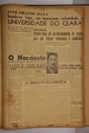 Página do jornal O Nordeste de junho de 1955