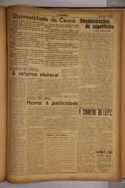 Página do jornal O Nordeste de junho de 1955