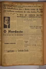 Página do jornal O Nordeste de junho de 1955
