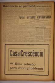 Página do jornal O Nordeste de junho de 1955