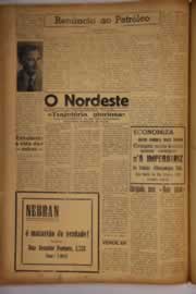 Página do jornal O Nordeste de junho de 1955