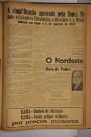 Página do jornal O Nordeste de junho de 1955