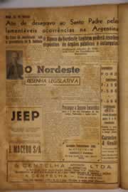 Página do jornal O Nordeste de junho de 1955
