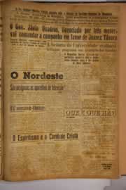 Página do jornal O Nordeste de junho de 1955