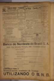 Página do jornal O Nordeste de julho de 1955