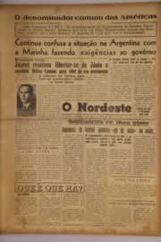 Página do jornal O Nordeste de julho de 1955