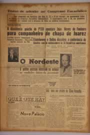 Página do jornal O Nordeste de julho de 1955