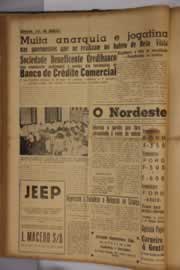 Página do jornal O Nordeste de julho de 1955