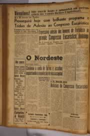 Página do jornal O Nordeste de julho de 1955