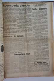 Página do jornal O Nordeste de agosto de 1955