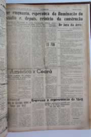 Página do jornal O Nordeste de agosto de 1955