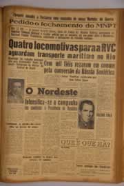 Página do jornal O Nordeste de setembro de 1955