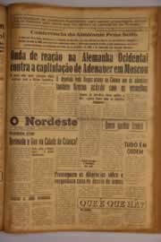 Página do jornal O Nordeste de setembro de 1955