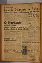 Página do jornal O Nordeste de setembro de 1955