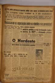 Página do jornal O Nordeste de setembro de 1955