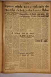 Página do jornal O Nordeste de setembro de 1955
