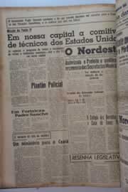 Página do jornal O Nordeste de outubro de 1955