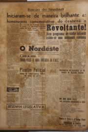 Página do jornal O Nordeste de janeiro de 1956