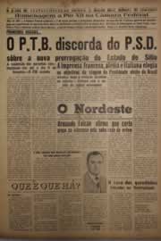 Página do jornal O Nordeste de janeiro de 1956