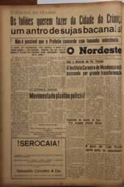 Página do jornal O Nordeste de janeiro de 1956