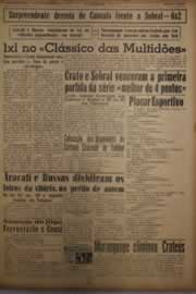 Página do jornal O Nordeste de janeiro de 1956