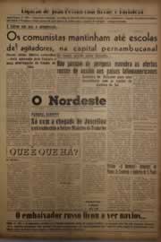 Página do jornal O Nordeste de janeiro de 1956