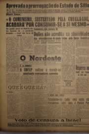 Página do jornal O Nordeste de janeiro de 1956