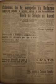 Página do jornal O Nordeste de janeiro de 1956