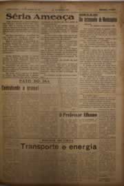 Página do jornal O Nordeste de janeiro de 1956