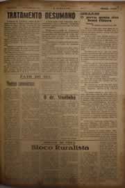 Página do jornal O Nordeste de janeiro de 1956
