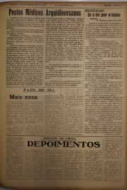 Página do jornal O Nordeste de fevereiro de 1956