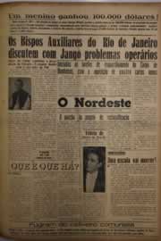Página do jornal O Nordeste de fevereiro de 1956