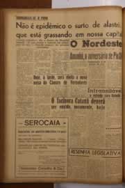 Página do jornal O Nordeste de março de 1956