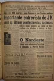 Página do jornal O Nordeste de março de 1956