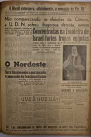 Página do jornal O Nordeste de março de 1956