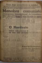 Página do jornal O Nordeste de março de 1956