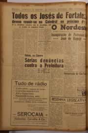 Página do jornal O Nordeste de março de 1956