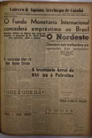 Página do jornal O Nordeste de março de 1956