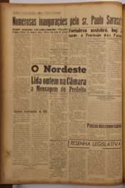 Página do jornal O Nordeste de março de 1956