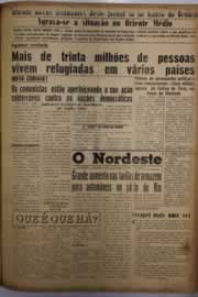 Página do jornal O Nordeste de março de 1956