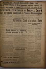 Página do jornal O Nordeste de março de 1956