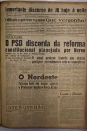 Página do jornal O Nordeste de março de 1956