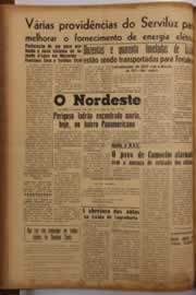 Página do jornal O Nordeste de março de 1956